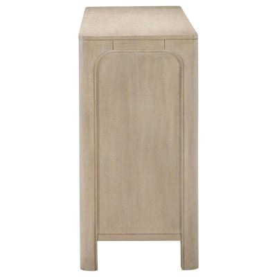 Solano Curved Weathered Wood 9 Drawer Dresser