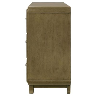 Amsbury Nutmeg Wood Dresser With Rounded Edges