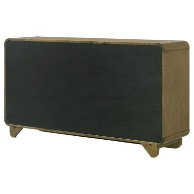 Amsbury Nutmeg Wood Dresser With Rounded Edges