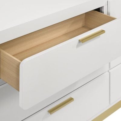 Caraway Modern White & Gold Dresser
