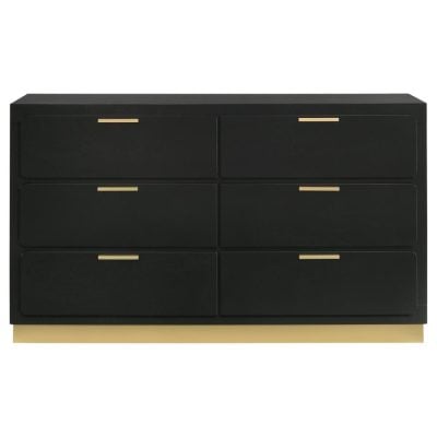 Caraway Black And Gold Dresser