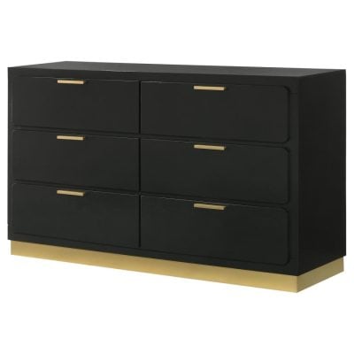 Caraway Black And Gold Dresser
