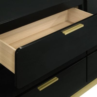 Caraway Black And Gold Dresser