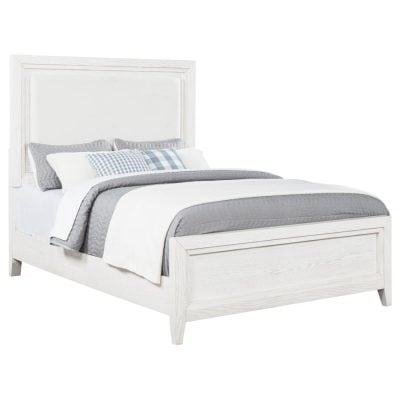 Marielle Modern White Wood Bed