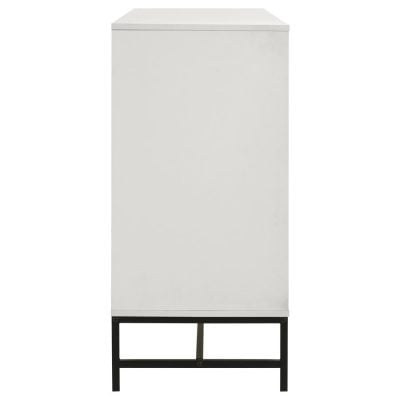 Sonora 6 Drawer White Contemporary Dresser