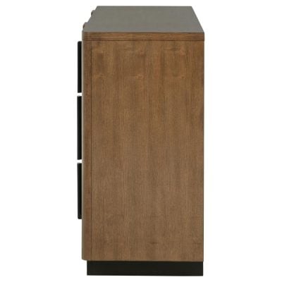 Terrace 6 Drawer Fluted Wood Dresser