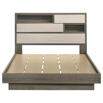 Fenwick Platform Bed With Storage Headboard