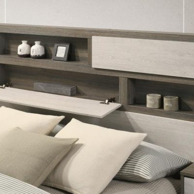 Fenwick Platform Bed With Storage Headboard