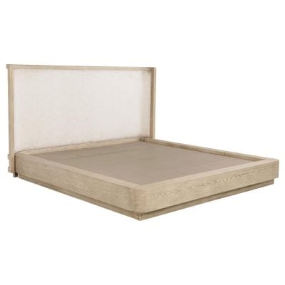 Kailani Light wood & beige platform bed