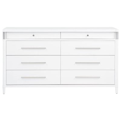 Gracemont 8 Drawer Modern White Dresser