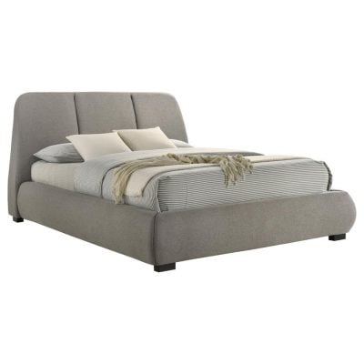 Mokena Taupe Curved Bed
