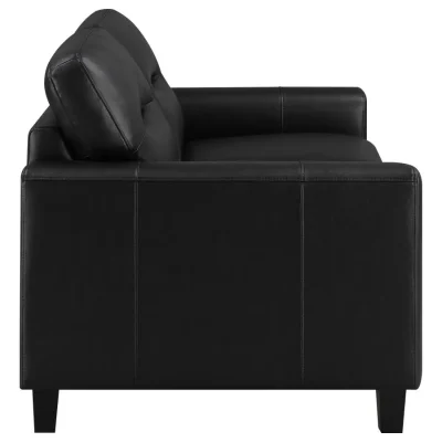 Scotland Black Leatherette Chair