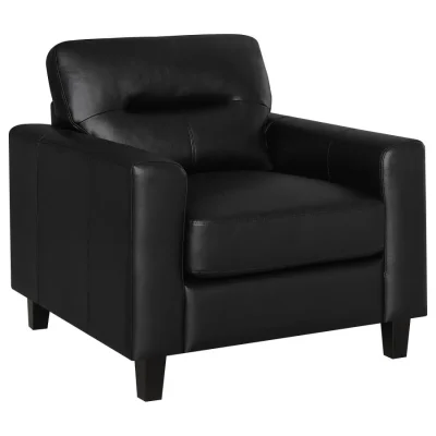 Scotland Black Leatherette Chair