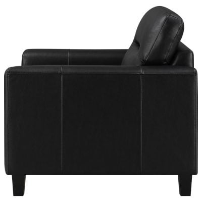 Scotland Black Leatherette Chair