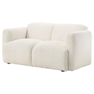 Dorset White Soft Fabric Sofa Set
