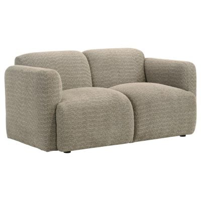 Dorset light brown fabric loveseat