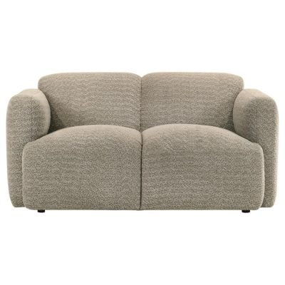 Dorset light brown fabric loveseat