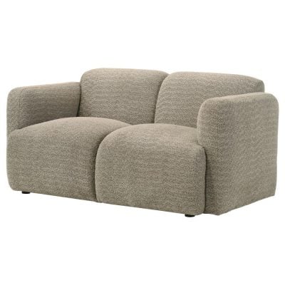 Dorset light brown fabric loveseat