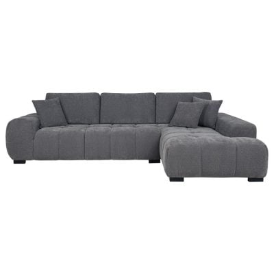 Octavia Mid Century Modern Gray Sectional Sofa