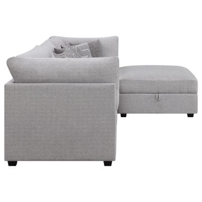 Cambria 4 Pc Gray modular sectional sofa