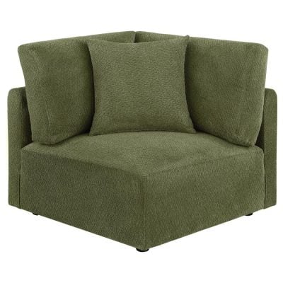 Elysia Olive Green Modular Corner Chair