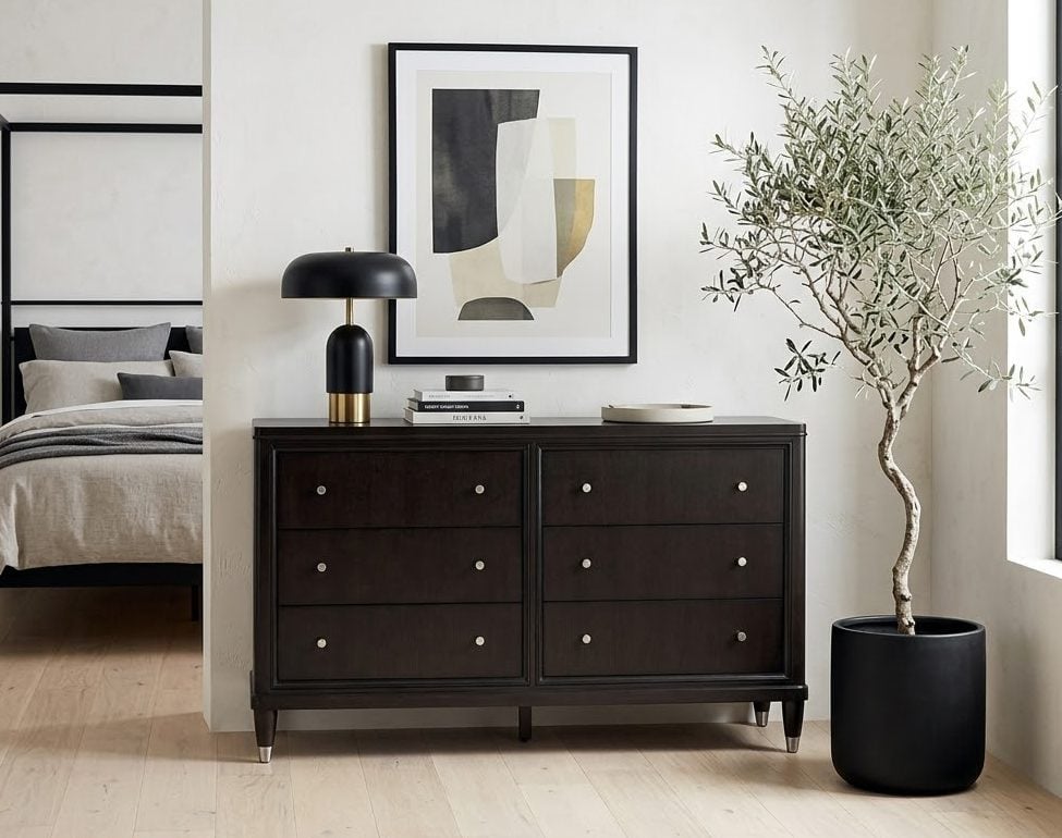 Emberlyn 6 Drawer Dark Brown Dresser