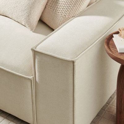 Restore Modular Beige Performance Fabric Sofa