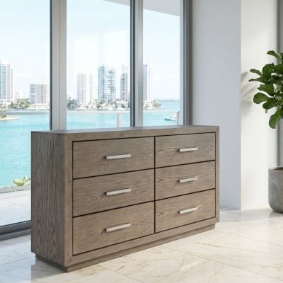 6 Drawer Barley Brown Dresser