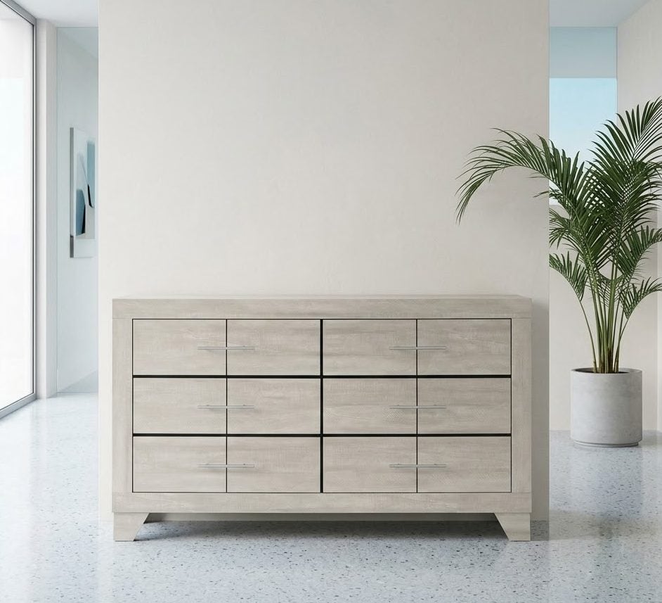Trenton Rustic Light Wood Dresser