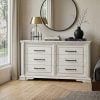 Mckinney Vintage White Dresser With Carved details