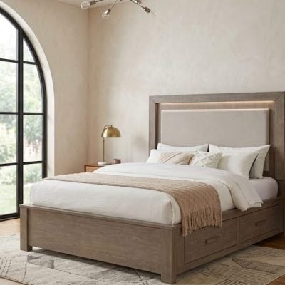 Kenora Storage Bed With Led Headboard