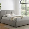 Mokena Taupe Curved Bed