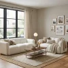 Dorset White Soft Fabric Sofa Set