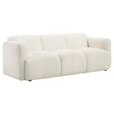 Dorset White Soft Fabric Sofa Set