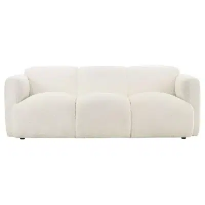 Dorset White Soft Fabric Sofa Set