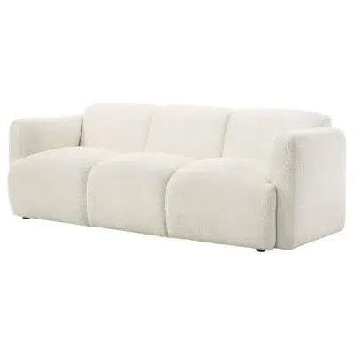 Dorset White Soft Fabric Sofa Set