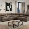 Kantu Light Brown Reclining Sectional Sofa