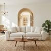 Kairos Off White Boucle Sofa