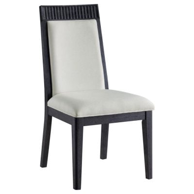 Brookmead Black Wood & Ivory Dining Chairs