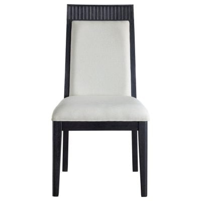 Brookmead Black Wood & Ivory Dining Chairs
