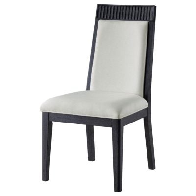 Brookmead Black Wood & Ivory Dining Chairs
