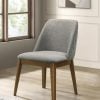 Franklin Gray quilted back Dining Chair ( Set of 2 )