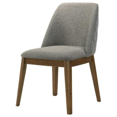 Franklin Gray quilted back Dining Chair ( Set of 2 )
