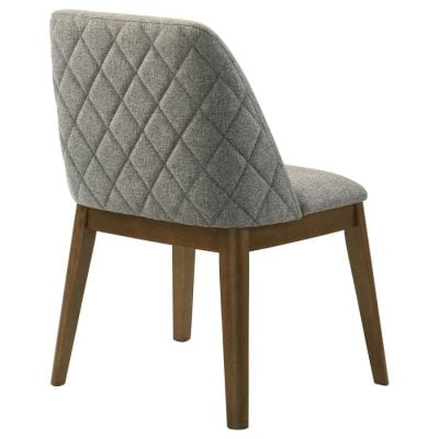 Franklin Gray quilted back Dining Chair ( Set of 2 )