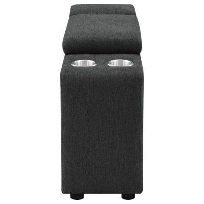 Collins dark gray console