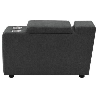 Collins dark gray console