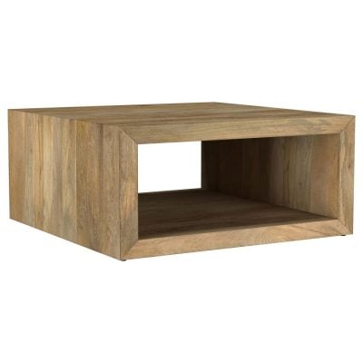 Benton Natural Wood Square Coffee Table