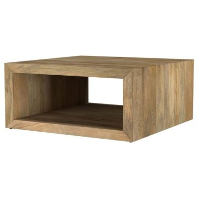 Benton Natural Wood Square Coffee Table