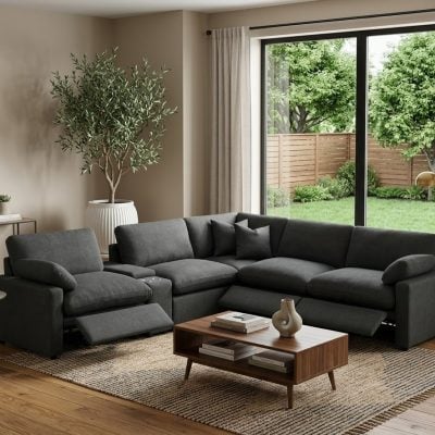 Collins Dark Gray Modular Reclining Sofa