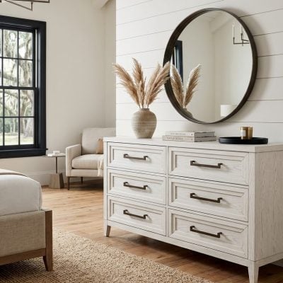 Marielle White Modern Farmhouse Dresser